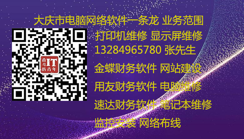 大庆市电脑网络软件一条龙服务